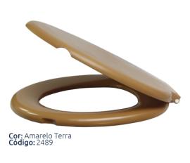 Asiento inodoro ACOLCHADO Alumasa caramelo claro
