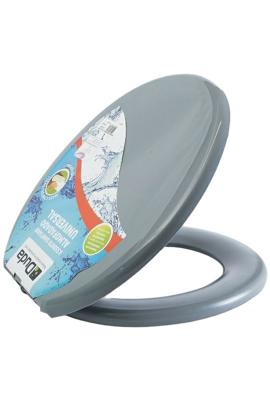 Asiento p/inodoro Universal gris obscuro Duda