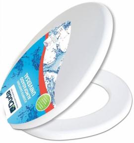 Asiento p/inodoro acolchada blanco Duda
