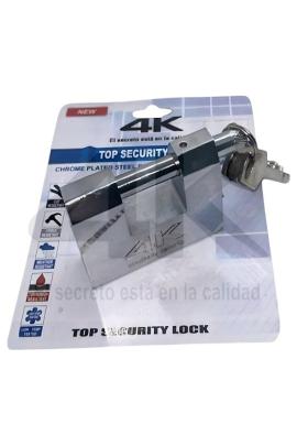 Candado de perno Nikelado 60mm 4k 4 llave de paleta