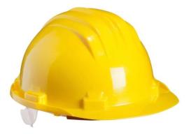 Casco de obra AMARILLO certificado Inmetro Ind.Brasilera