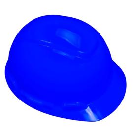 Casco de obra AZUL certificado Inmetro Ind.Brasilera