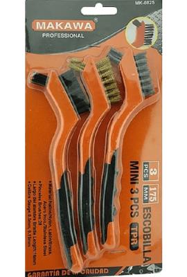 Cepillo mango Goma 3pcs mini MK0825