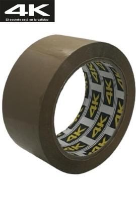 Cinta adhesiva 5cm x 100mtrs MARRON 4K