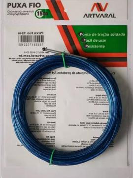 Cinta pasa cable acero forrado 15mtrs Artvaral