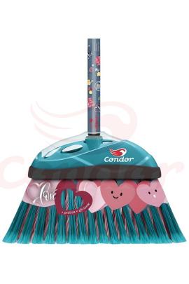 Escoba Love con corazones Condor 970134