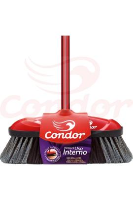Escoba v-8 barre suave c/palo Condor