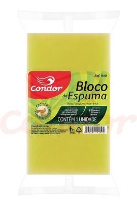 Esponja espuma 840 p/material,limp gral 220x130x60mm