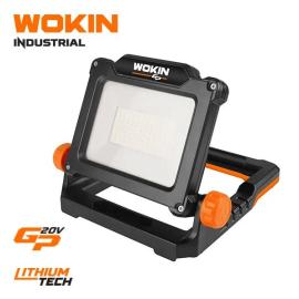 Foco proyector led iones de litio 20v Wokin industrial