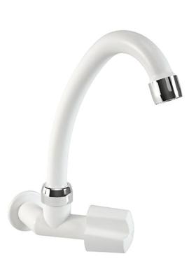Grifo cocina de pared bahamas Blanco/Cromo