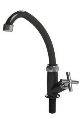 Grifo canilla de mesada siena Negro Valeplast