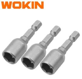 Juego de puntas tubo 3pzs 1/4x1/4 Wokin