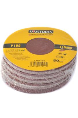 Lija papel 50unidades c/velcro 115mm g100 LJV4100