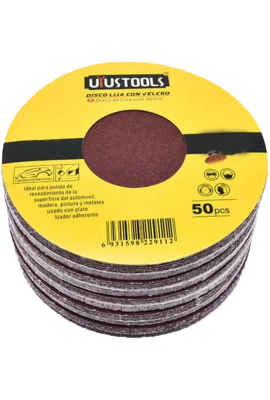Lija papel 50unidades c/velcro 115mm g220 LJV4220