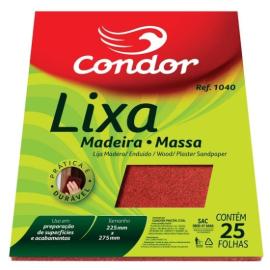 Lija para madera Condor 220g x25h 1040/220