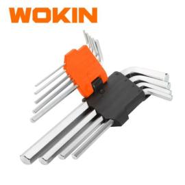 Llave allen universal 9 pc larga Wokin