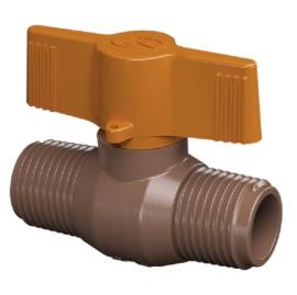 Llave de paso PVC macho macho 1/2