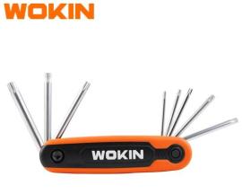 Llave torx PLEGABLE 8pc  Wokin 208218