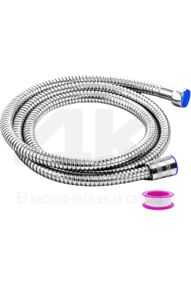 Manguera ducha acero inox CON TAPA 1.5mtrs 4K