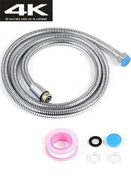 Manguera ducha acero inox CON TAPA 1.5mtrs 4K