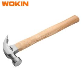 Martillo uña mango Madera 16oz 4505g Wokin