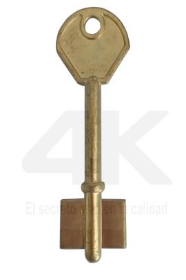Matriz llave compatible 123Y KEY bronce 4k