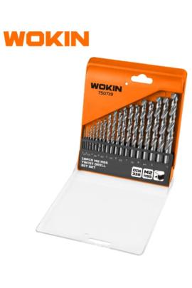 Mechas Juego 19pz Metal acero  HSS/M2 Wokin