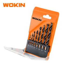 Mechas p/madera 8pc 3,4,5,6,8,10mm c/organizador Wokin