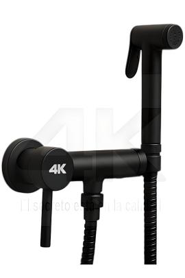 Monocomando higienica ducha ELEGANT NEGRO Bronce 4k