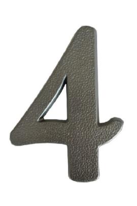 Numero residencial plastico 4 Aluminio