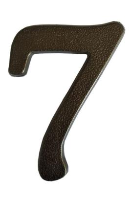 Numero residencial plastico 7 Color Bronce