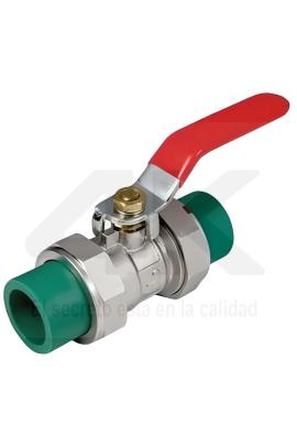 PPR Termofusion Llave paso palanca doble union s20 1/2