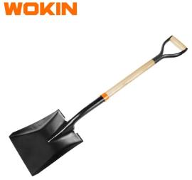Pala palear cabeza 28x24 palo 102cm Wokin