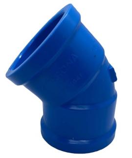 Pieza PVC AZUL codo 45º 50mm Krona
