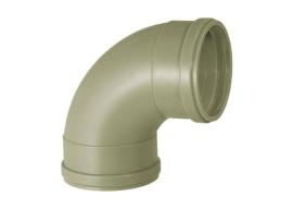 Pieza desague PVC Gris Reforzado 100mm codo curva 90º HH Kro