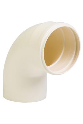 Pieza desague PVC Blanca 50mm codo curva 90º HM Krona