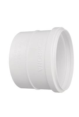 Pieza desague pvc Blanca 100mm CUPLA Krona