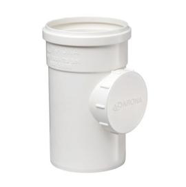 Pieza desague pvc Blanca 100x75mm Te de inspeccion Krona