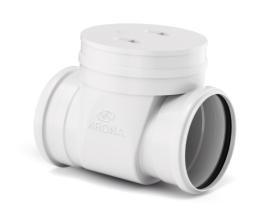 Pieza desague pvc Blanca 150mm Valvula retencion c inspeccio