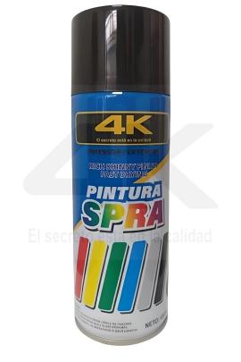Pintura aerosol NEGRO ALTO BRILLO Spray 4K