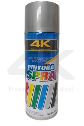 Pintura aerosol PLATA ALTA TEMPERATURA 350° Spray 4K