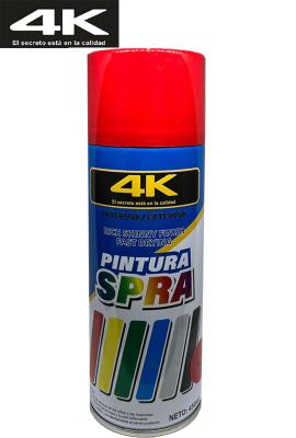 Pintura aerosol ROJO Spray 4K