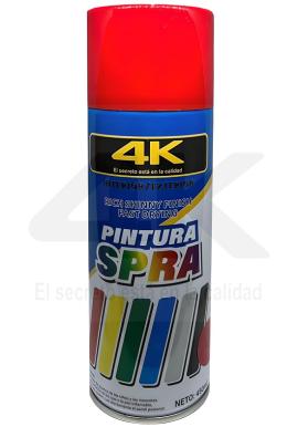 Pintura aerosol ROJO Spray 4K