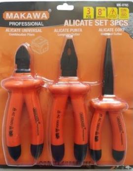 Pinza aislada juego 3pz 1000 V Makawa MK0765