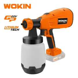 Pistola de pintar inalambrica a bateria 20v Wokin