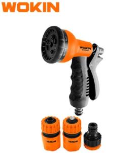 Pistola plastica tipo roceta 5 pz p/man riego Wokin
