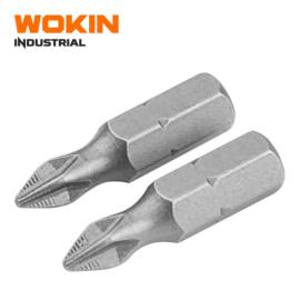 Puntas p/Destornillador PH2 2pc 25mm Wokin Industrial