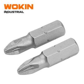 Puntas p/Destornillador PZ1 2pc 25mm Wokin Industrial