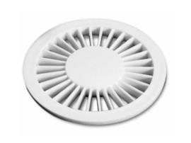 Rejilla REDONDA BLANCA 10cm diametro k940