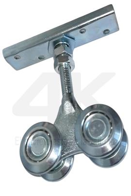 Rueda carro p/riel o puerta colgante 55mm 4K